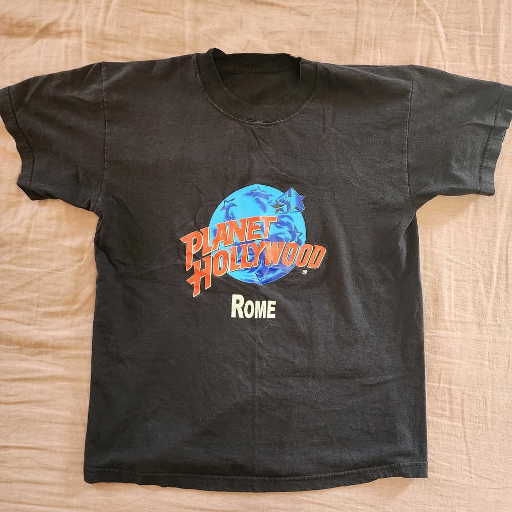 Planet Hollywood Black T-Shirt - Rome Edition